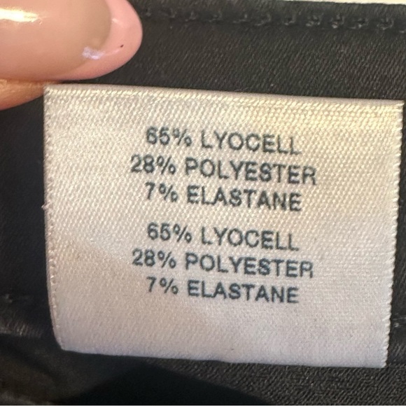 J Brand Alma Stellar Black Waxed Straight Leg Jeans - Picture 7 of 9